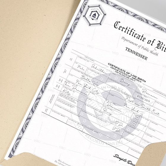 Tennessee Birth Certificate