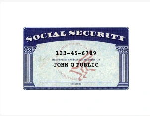 A United States Social Security card